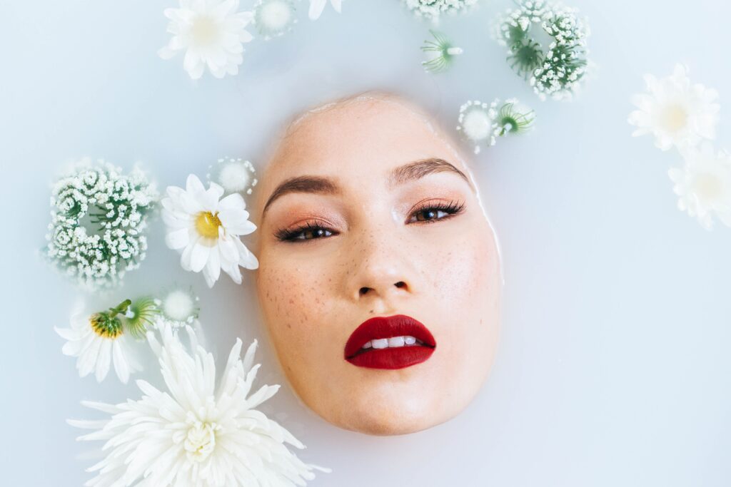Woman Vegan skin care