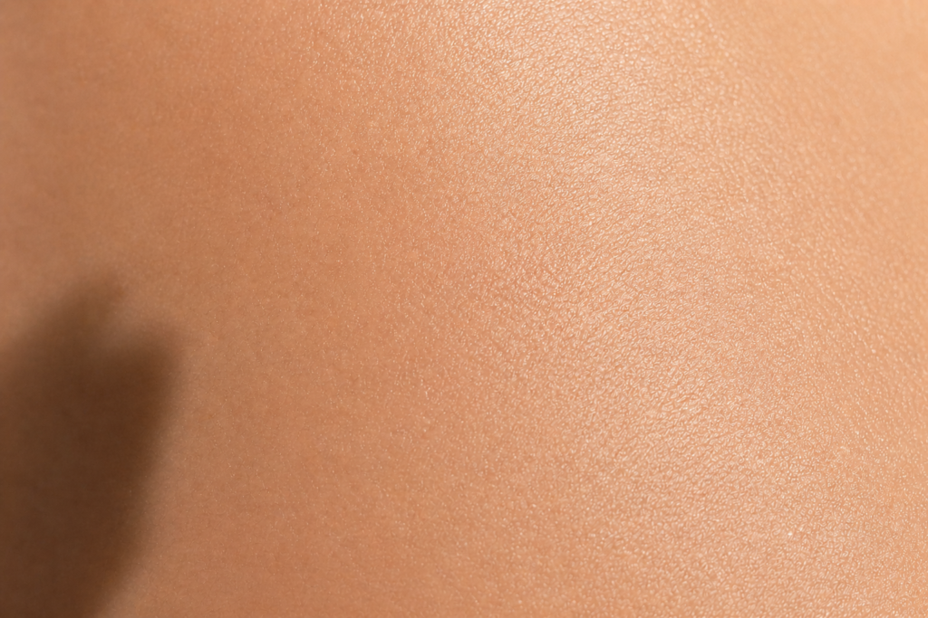 close up of flawless skin