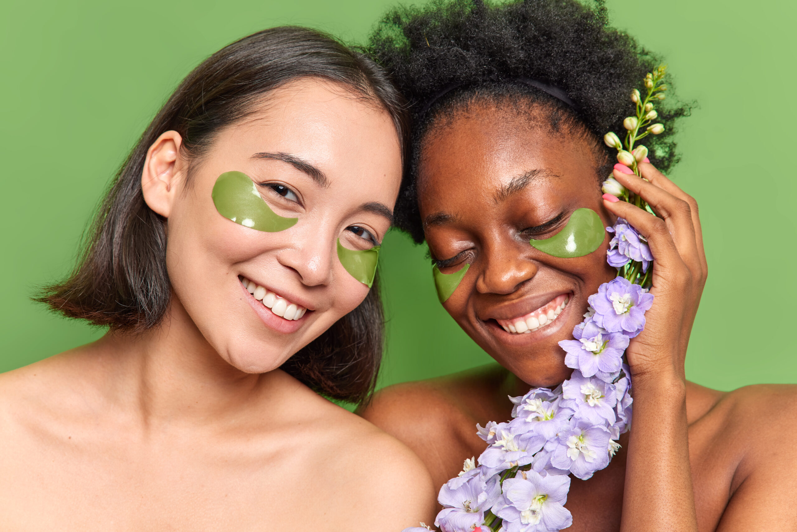 Vegan skincare beauty concept